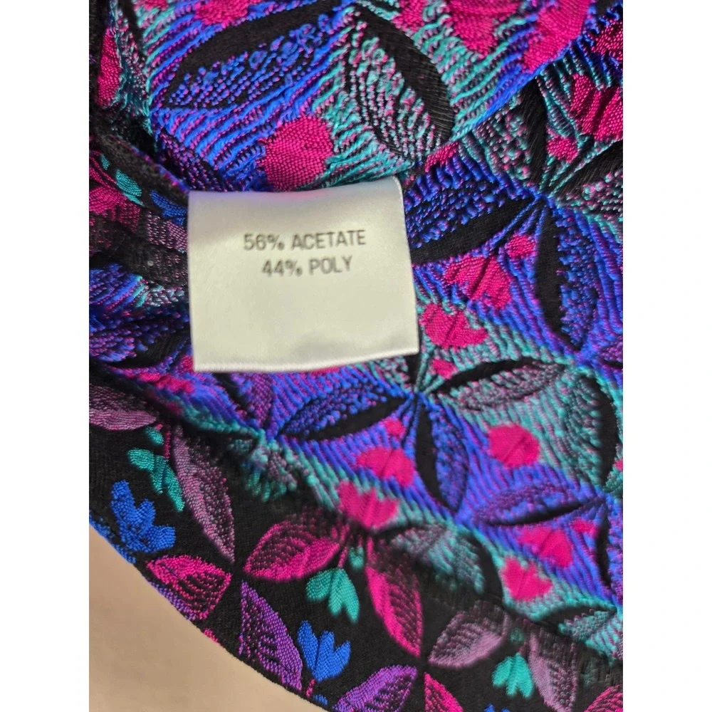 Jeune Otte Abba Top Girls Size 14 Floral Jacquard Sleeveless‎ Crop Party Casual